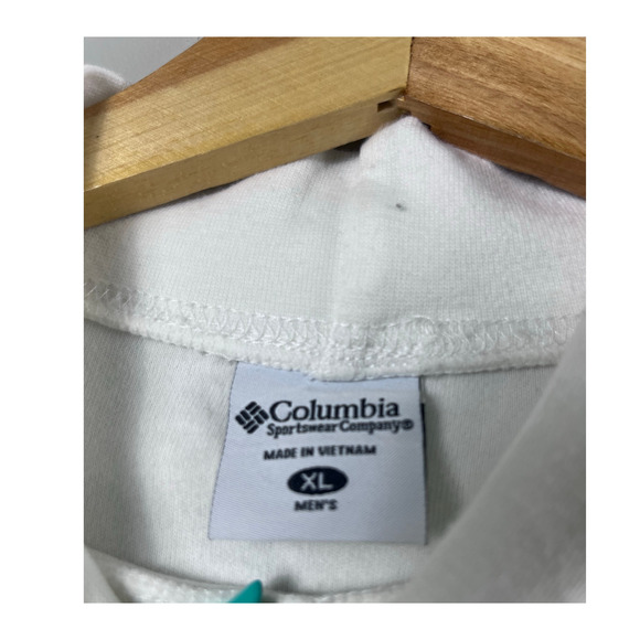 Vintage Men's Columbia White Long Sleeve Shirt XL - Picture 2 of 7